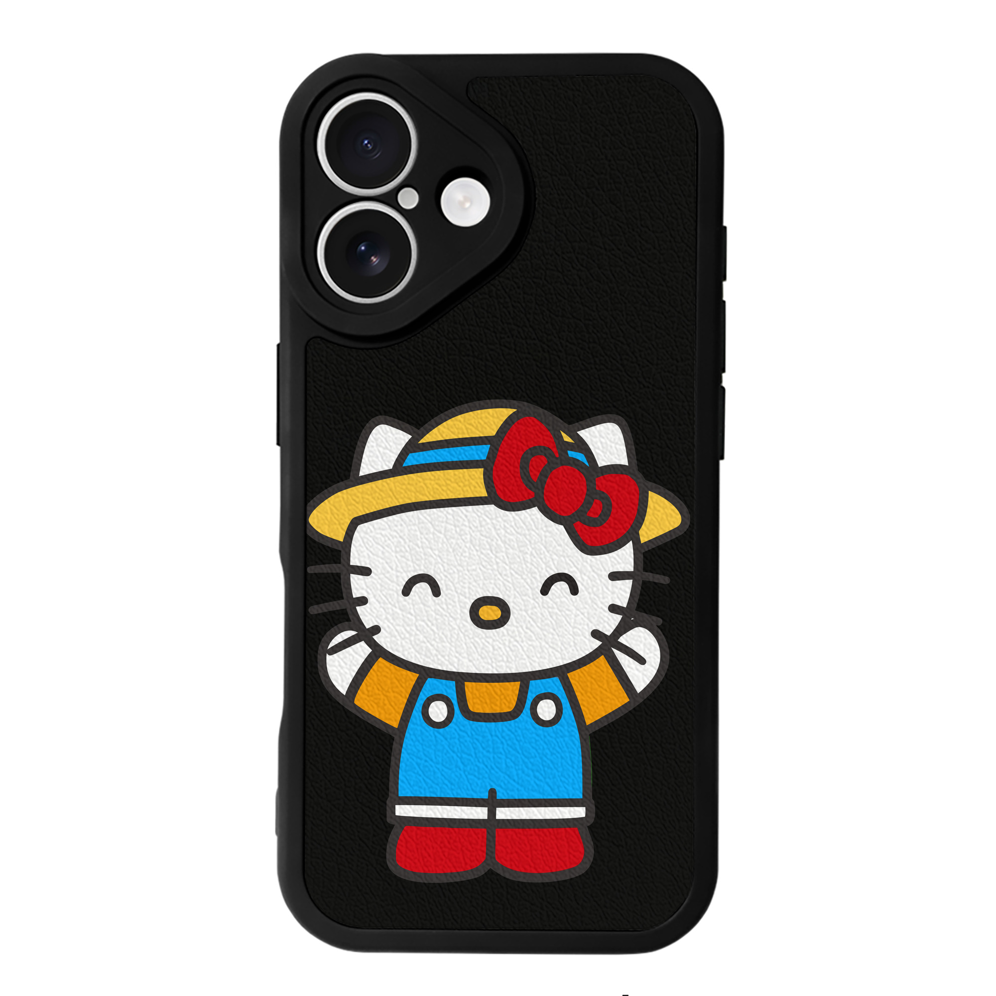 （画像用） Hello Kitty ハローキティ 【iPhone 16シリーズ対応】シリコンスマホケース（レザー調） 材質：シリコン